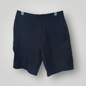 NWT Under Armour Tech Golf Shorts Mens 32 Black 10" Inseam Taper Performance